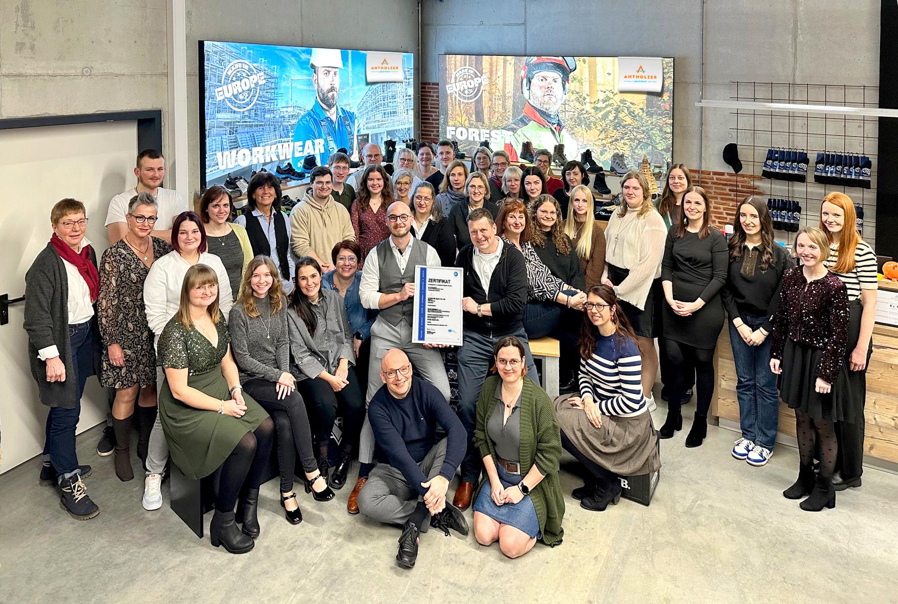 Zertifizierung Teamfoto
